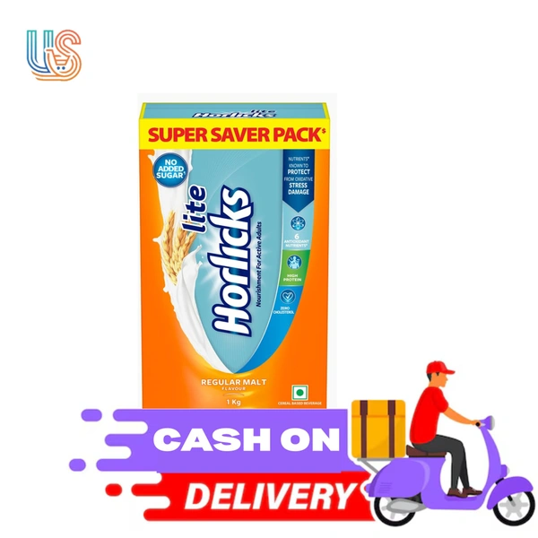 Horlicks Lite Regular Malt (malted)  - 1KG