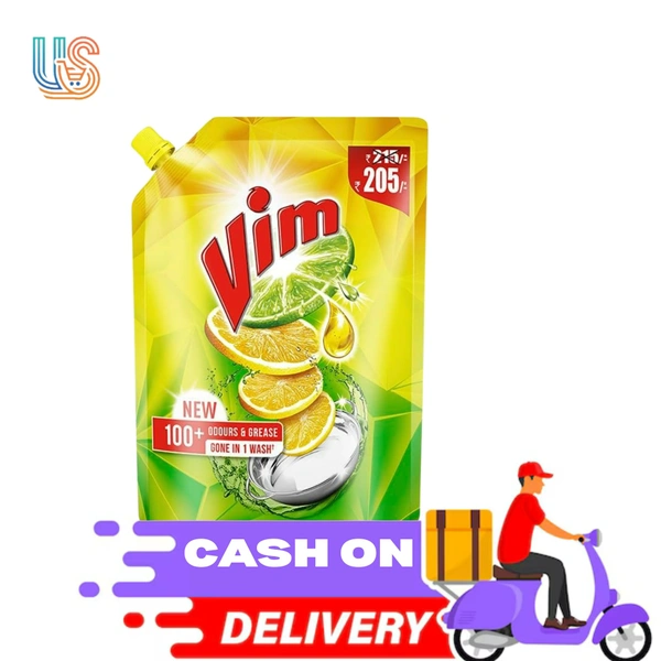 Vim Dishwash Liquid Gel - Lemon - 900ML