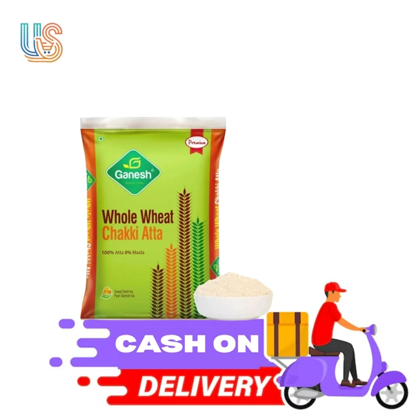 Ganesh Whole Wheat Chakki Atta (Gomer aata) B2B - 5KG