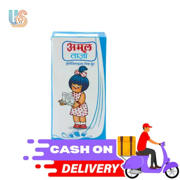 Amul Taaza Homogenised Toned Milk  - 1LTR