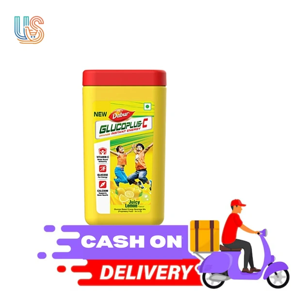 Dabur Glucoplus-C Instant Glucose - Juicy Lemon Flavour, - 400GM