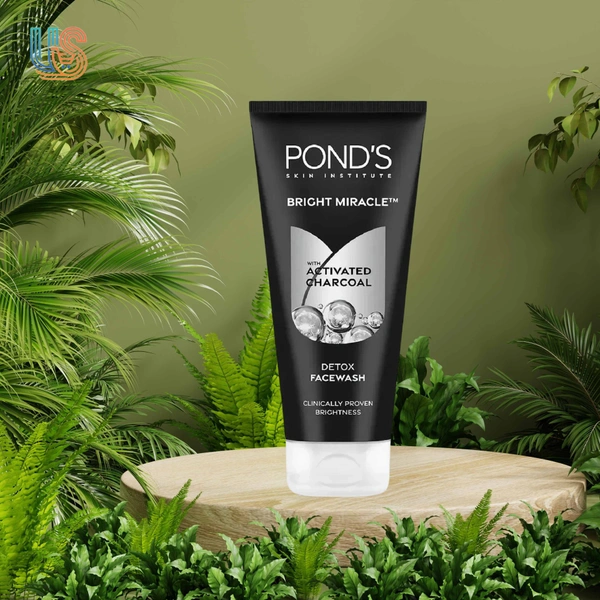 POND's Bright Miracle Detox Charcoal Face Wash   - 200GM