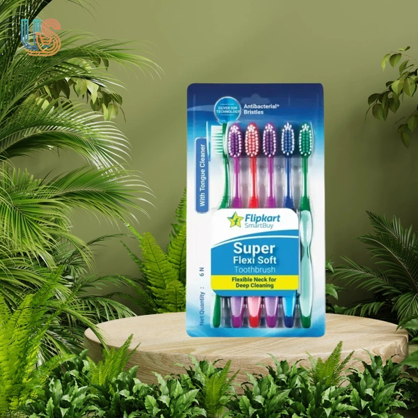 Flipkart SmartBuy Super Flexi Soft Toothbrush   - PACK OF 6