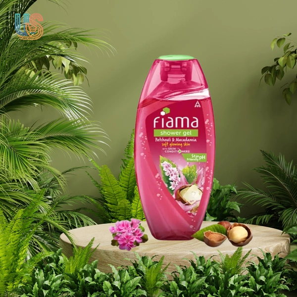 FIAMA Patchouli & Macadamia Body Wash Shower Gel, Moisturized Skin & Radiant Glow   - 250ML