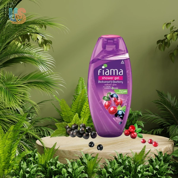 FIAMA Blackcurrant & Bearberry Body Wash Shower Gel, Moisturized Skin & Radiant Glow   - 250ML