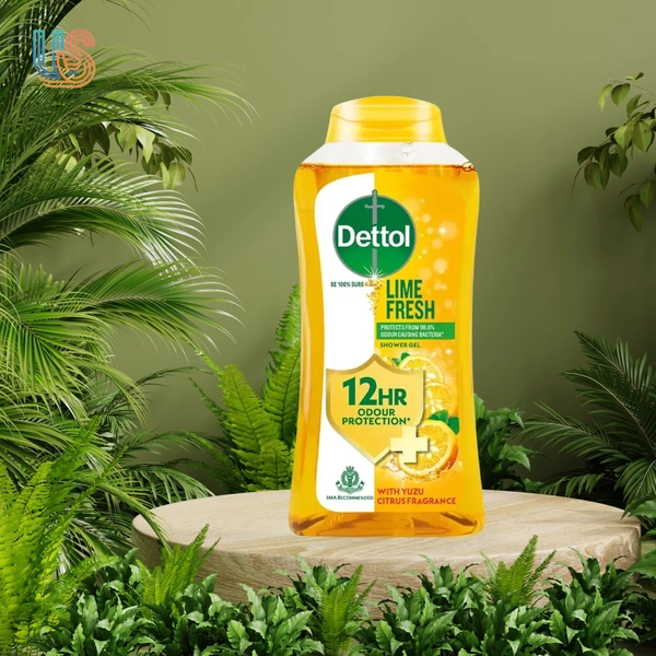 Dettol Body Wash and Shower Gel for Women and Men, Lime Fresh   - 250ML