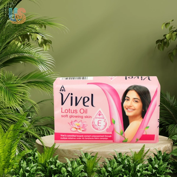 Vivel Lotus Oil Soft Glowing Skin Vitamin E Soap - 150GM