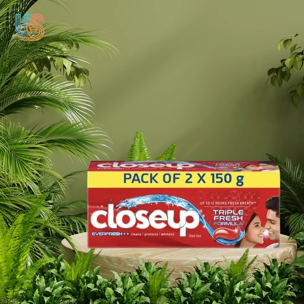Closeup Long lasting 18 Hours Of Fresh Breath & White Teeth Toothpaste   - 300GM.PACK OF 2