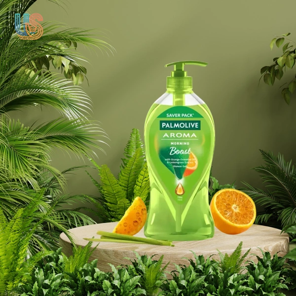 PALMOLIVE Orange Essential Oil & Lemongrass Aroma Morning Boost (Tonic) Body Wash   - 750ML