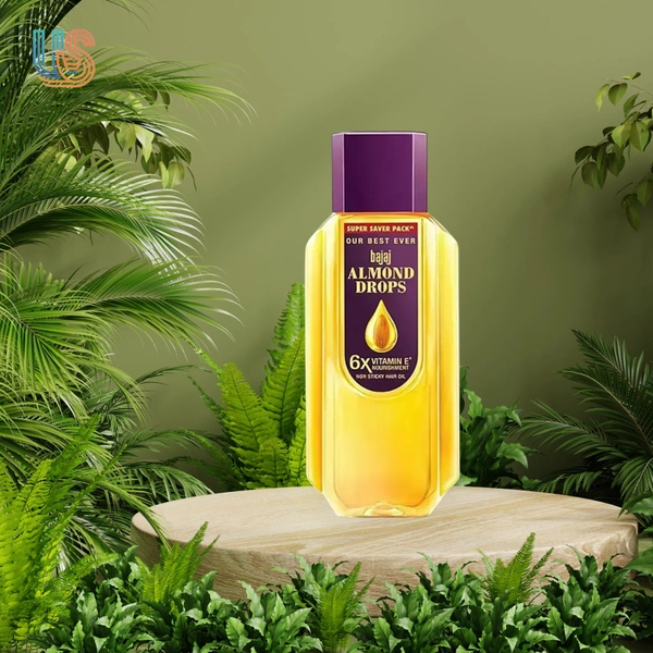 BAJAJ Almond Drops with 6X Vitamin E Nourishment for 2X Hairfall Reduction Hair Oil - 725ML