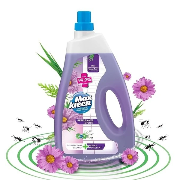 Maxkleen 2-in-1 Disinfectant Floor Cleaner & Insect Repellent Lemongrass  (1800 ml) - 1.8 LTR