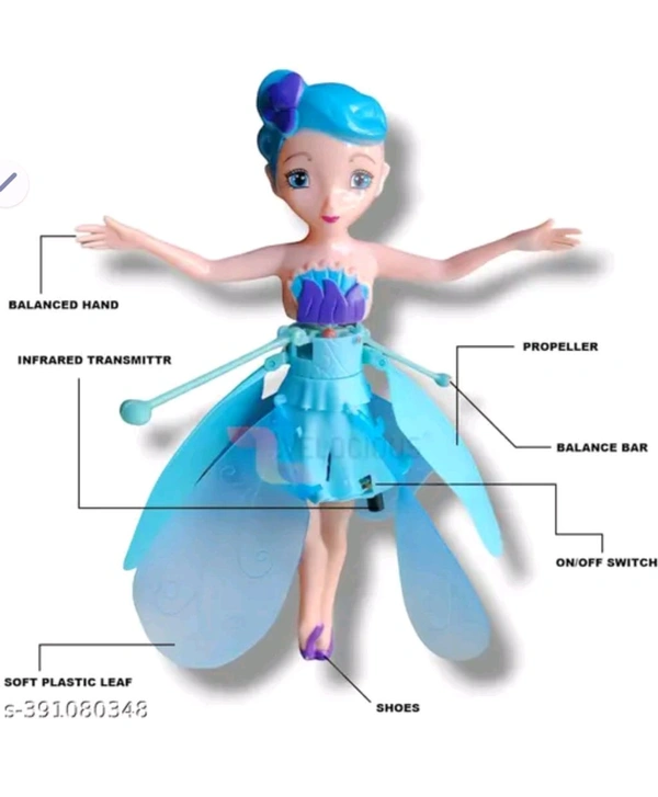 SNR 1PCS NEW Flying Fairy Dolls for Girls Flying Doll | Girls Gift Flying Toys for Kids Princess Doll Toys for Girls - mix colour