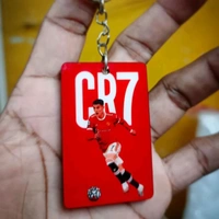 Print X Customized Photo Printed Keychain - Rectangle, White