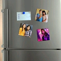 Print X Customized Fridge Magnet - Square, White