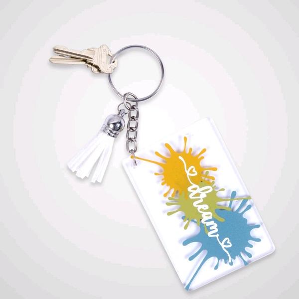 Customized Acrylic Glass Keychain 