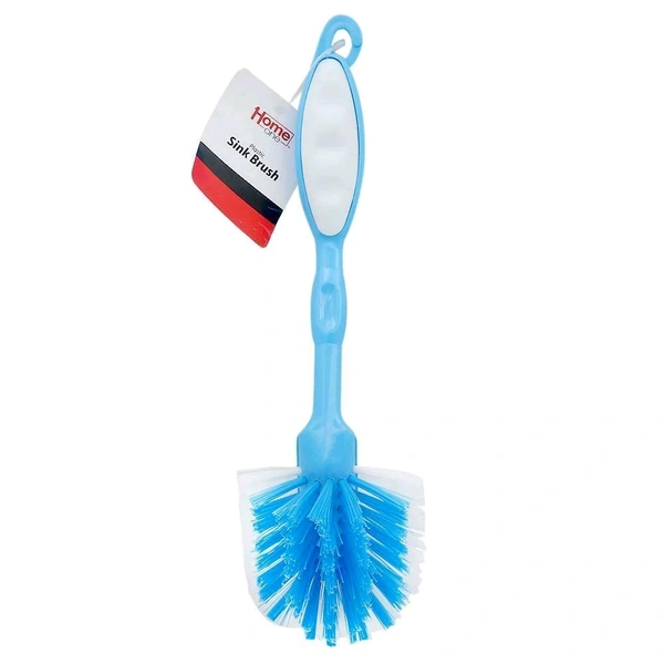 HOME ONE ESSENTIAL'S SINK BRUSH HARD PLASTIC, WET AND DRY BRUSH. (BLUE) 1NOS