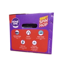 HOME ONE ESSENTIAL'S SWIFT SPIN MOP SET, 12 LITRE. 1 NOS.  (LIMITED EDITION OFFER.)