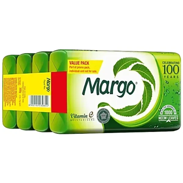 Margo Original Neem Soap With Goodness Of 1000 Neem Leaves, 100 gm 5x100 g
