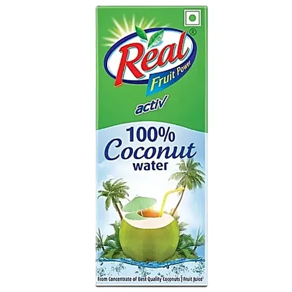 Real Activ Coconut Water/Nariyal Pani, 200 ml Tetra Pak