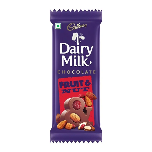 Cadbury Dairy Milk Chocolate Bar Fruit and Nut, 36 gram