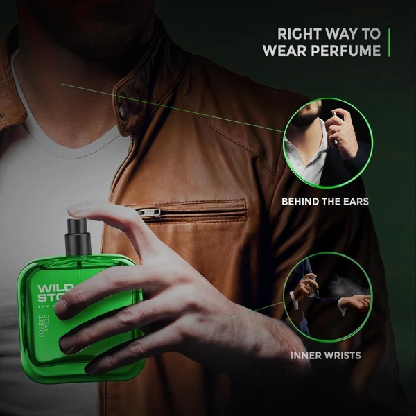 Wild Stone Forest Spice EDP Premium Perfume for Men, 100 Ml | Long-lasting Eau De Parfum | Luxury Fragrances | Woody Masculine Men perfume