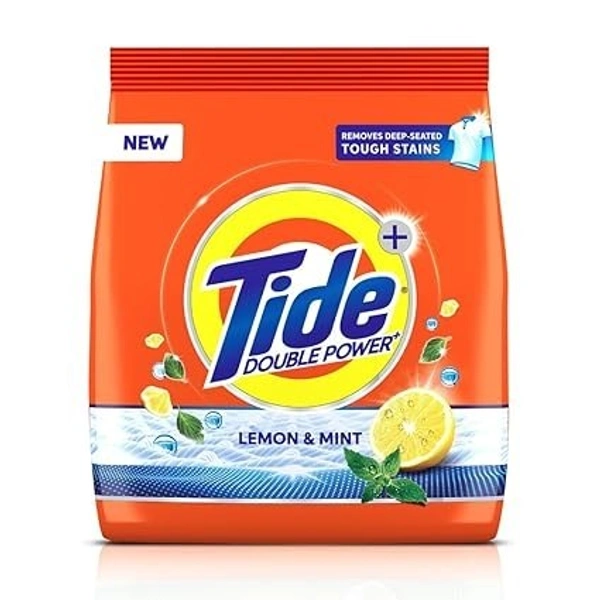 Tide Plus Detergent Washing Powder - 500g | Lemon & Mint Fragrance| Removes deep-seated Oil, Gravy, Tea Stains | 500 gm, Pack of 1