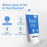 The Derma Co. 2% Salicylic Acid Gel Face Wash | For Oily Skin | With Salicylic Acid & Witch Hazel | Treats Active Acne| Unclog Pores | Controls Oil - 100ml