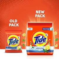 Tide Plus Detergent Washing Powder - 500g | Lemon & Mint Fragrance| Removes deep-seated Oil, Gravy, Tea Stains | 500 gm, Pack of 1