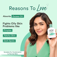 Lacto Calamine Face Lotion | 120ml | Daily Moisturizer For Face - Combination To Normal Skin | Kaolin Clay & Aloe Vera | Abosrbs Excess Oil | Fights Pimples, Darkspots & Blackheads | Body Lotion - 60ml