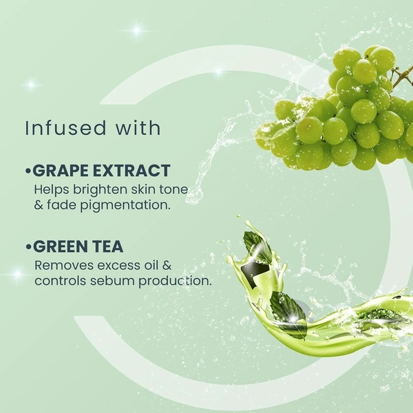 Lotus Herbals Whiteglow Active Skin Whitening & Oil Control Face Wash | With Green Tea Extract | Brightens Skin | For All Skin Types | 50g