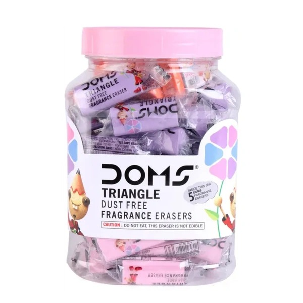 DOMS Non Toxic Eraser (Multicolor, set of 50)