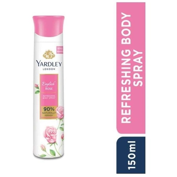 Yardley London English Rose Refreshing Floral Scent Body Spray - For Women - 150 ML