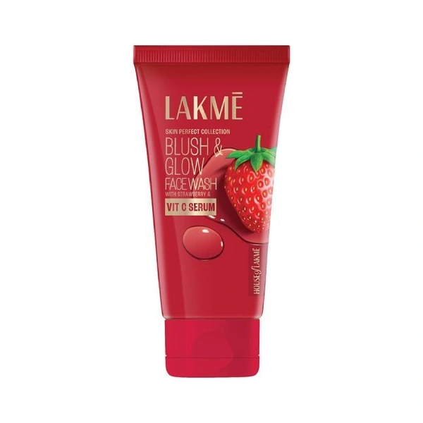 Lakme Blush and Glow Strawberry  Facewash Cleanser - 100 GM