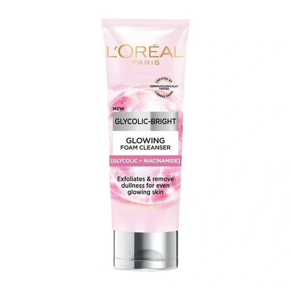 Loreal Paris Glycolic Bright Foaming For Even, Glowing, Bright Skin Face Wash - 50 ML