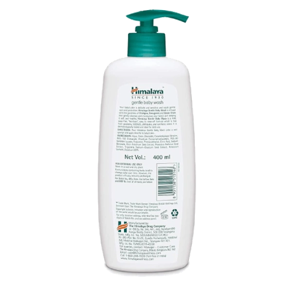 Himalaya Gentle Baby Wash Gently Cleanses Baby's Skin - 400 ML