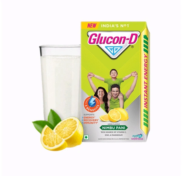 Glucon-D Nimbu Pani Instant Energy 450gm