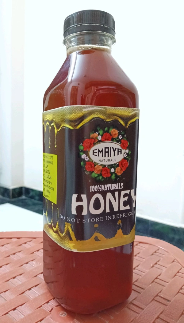 Emaiya Naturals Emaiya Honey - Nutmeg Wood Finish, H 12.0x W 2.5x4 Inches, 1.0kg