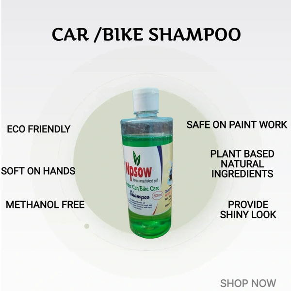 TRANSPARENT CAR /BIKE SHAMPOO 500ML