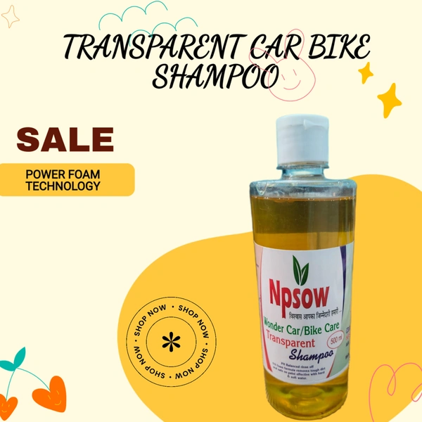 TRANSPARENT CAR /BIKE SHAMPOO 500ML