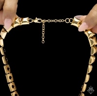 Anti-Tarnish Crystal Necklace Set With Earrings - Free