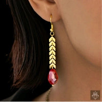 Anti-Tarnish Y Necklace Set With Earrings - Free