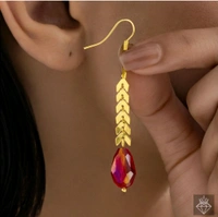 Anti-Tarnish Y Necklace Set With Earrings - Free