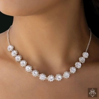 Solitaire Necklace Set With Earrings