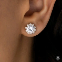 Solitaire Necklace Set With Earrings