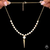 Anti-Tarnish Necklace Set With Earrings