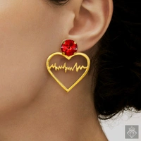 Anti-Tarnish Necklace Set With Earrings.