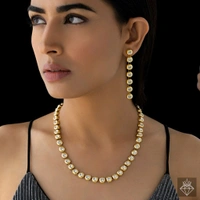 AD Necklace Set With Earrings