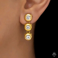 Anti-Tarnish Crystal Necklace Set With Earrings.