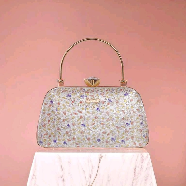 Altair Party Gold Silver Clutch 