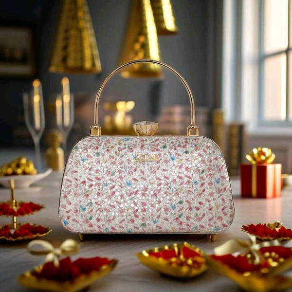 Altair Party Gold Silver Clutch 
